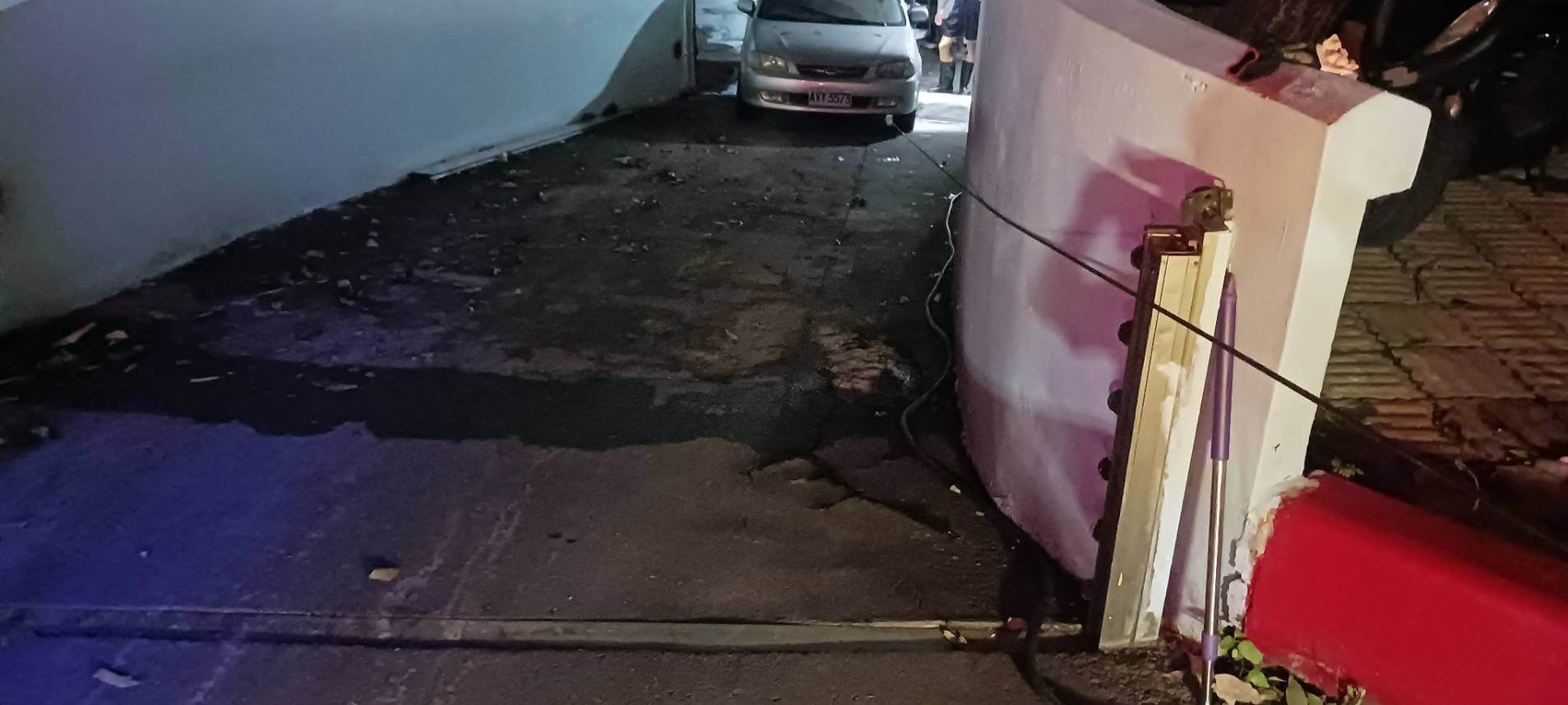 花蓮豪雨淹水車道路救援